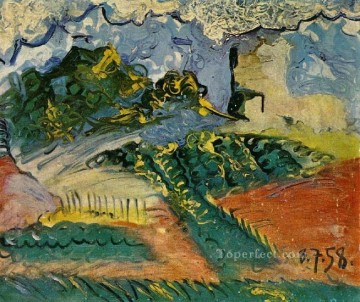 Paisaje 1958 cubismo Pablo Picasso Pinturas al óleo